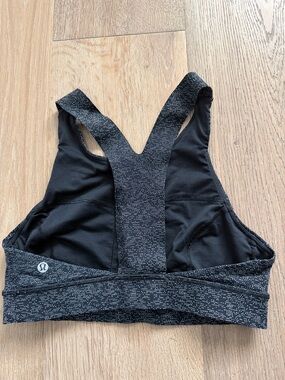 lululemon athletica fast free Black Speckle Racerback Sports Bra